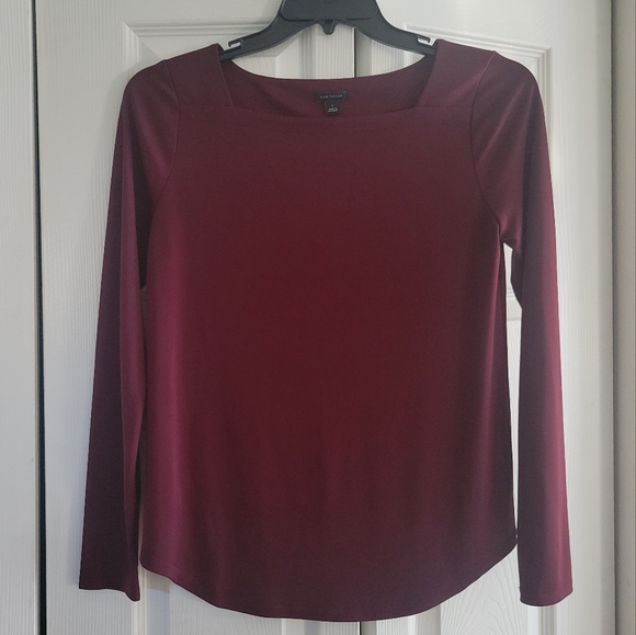 Maroon long sleeve blouse - Picture 1 of 4